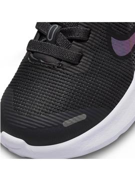 Zapatilla Nike Downshifter 12 Negro/Rojo Bebe