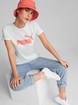 Camiseta Puma Animal Bco/Coral Mujer
