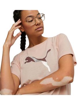 Camiseta Puma Evostripe Rosa/Morado Mujer