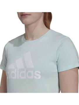 Camiseta Adidas Celeste Mujer