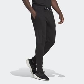 Pantalon Adidas Q4 Negro/Naranja Hombre