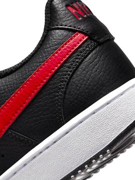 Zapatillas Nike Court Vision Negro Rojo Hombre