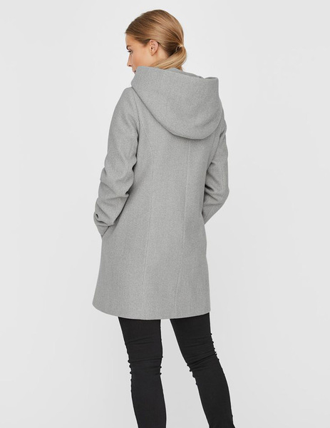 Gallery abrigo gris vero moda dafnedora con capucha para mujer  3 
