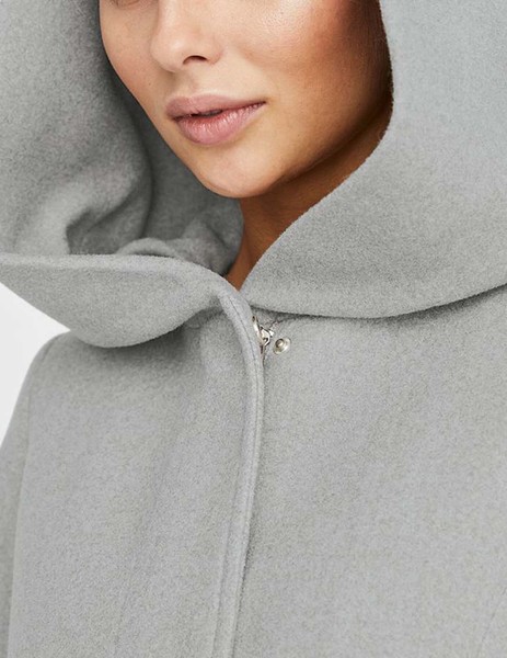 Gallery abrigo gris vero moda dafnedora con capucha para mujer  5 