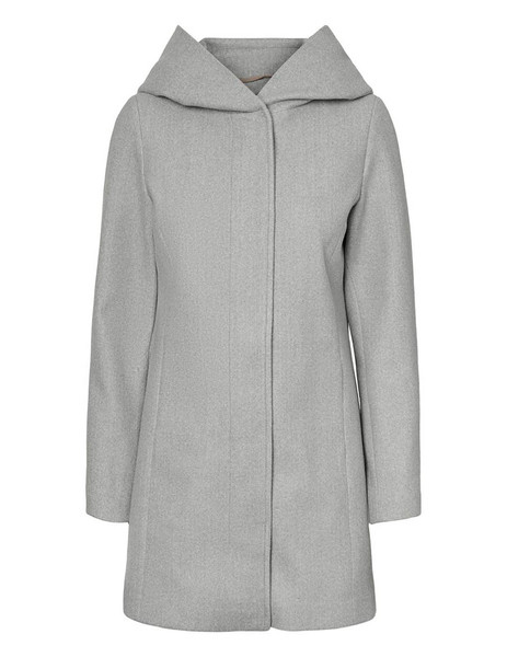 Gallery abrigo gris vero moda dafnedora con capucha para mujer  1 