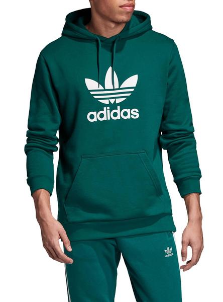 Ambicioso Año auge Sudadera Adidas Trefoil Hoodie Verde Para Hombre