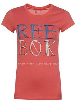 Camiseta Reebok Naranja Mujer
