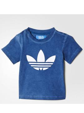 Camiseta Adidas Tery Azul Niño