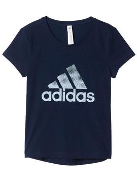 Camiseta Adidas Marino Niña