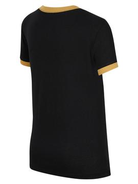 Camiseta NIKE AIR Negro/Oro Niña