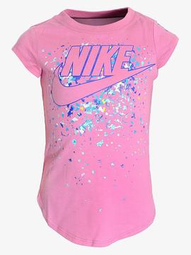 Camiseta Nike Rosa/Azul Niña