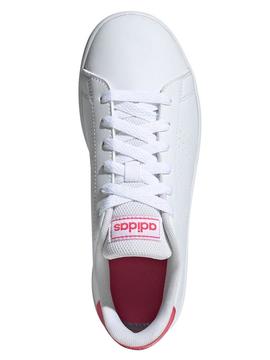 Zapatilla Adidas Advantage K Blanco/Rosa