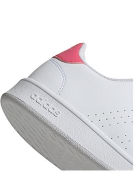 Zapatilla Adidas Advantage K Blanco/Rosa