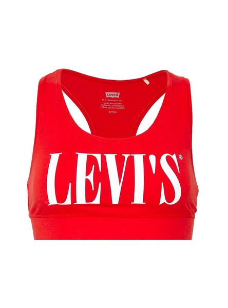 Top Levis Logo Rojo Mujer