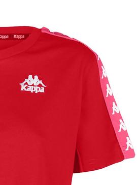 Camiseta Kappa Apua Fragola Rojo para Mujer