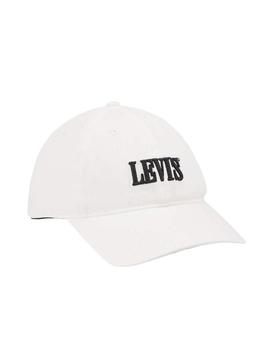 Gorra Levis Serif Logo Blanco para Mujer y Hombre