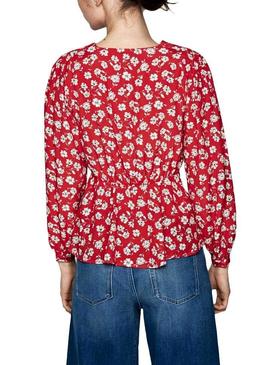 Blusa Pepe Jeans Mila Rojo para Mujer