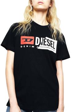 Camiseta Diesel Diego Negro para Mujer y Hombre