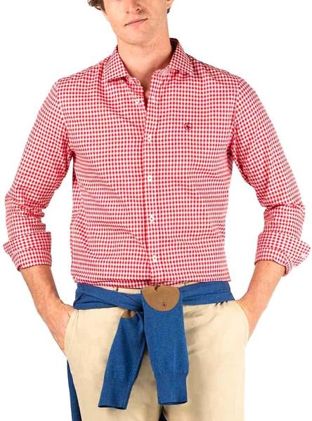 Ingenieros cliente Alaska Camisa El Ganso Vichy Rojo para Hombre