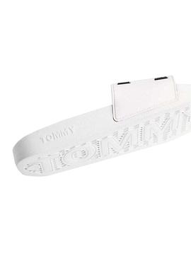 Chanclas Tommy Jeans Flag Blanco para Mujer