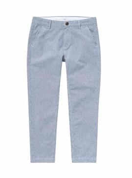 Pantalon Pepe Jeans Maura Stripe Azul para Mujer