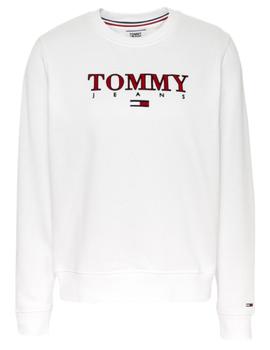 Sudadera  Tommy Jeans Logo Impreso Blanco