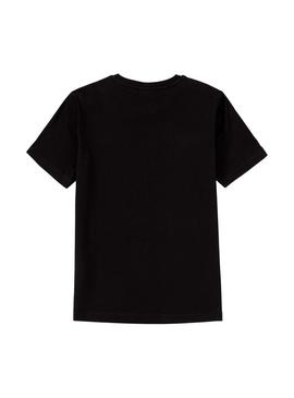 Camiseta Fila Tait Negra Para Niño y Niña