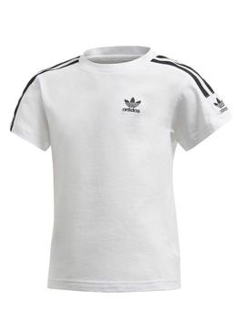 Camiseta Adidas New Icon Blanco Para Niño y Niña