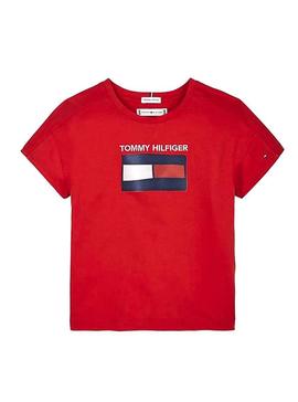 Camiseta Tommy Hilfiger Fun Rojo para Niña