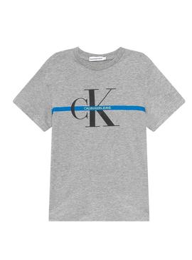 Camiseta Calvin Klein Monogram Gris para Niño