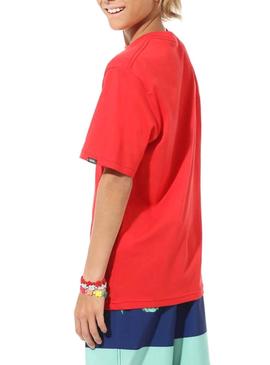 Camiseta Vans Fill Rojo para Niño