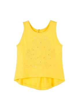 Camiseta Mayoral Embroidery Amarillo para Niña