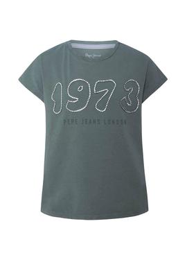 Camiseta Pepe Jeans Courtney Verde para Niña