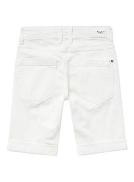 Bermuda Pepe Jeans Becket Blanco para Niño