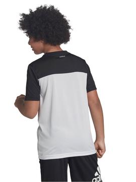 Camiseta Adidas AeroReady Blanco Niñ@