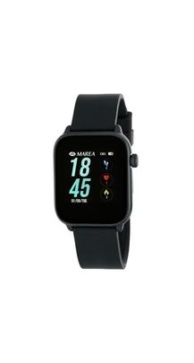 Smart watch MAREA cuadrado silicona negro