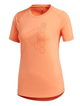 Camiseta Adidas Tech Naranja Mujer