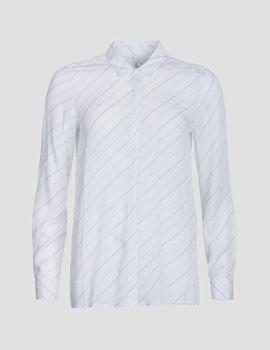 Camisa Ivanda Tiffosi blanco con listas azules