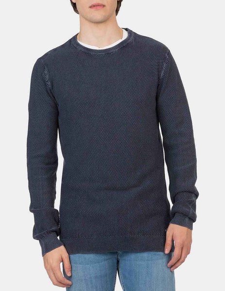 Gallery jersei tiffosi azul marino liso wallace para hombre 1