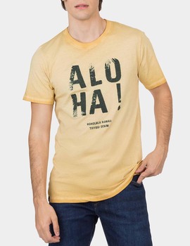 Camiseta Chanute Aloha amarilla Tiffosi para hombre