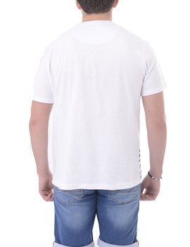 Camisa blanco estampado manga corta Losan para hombre