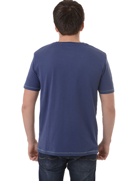 Gallery camiseta azul zapatillas manga corta gendive para hombre  5 