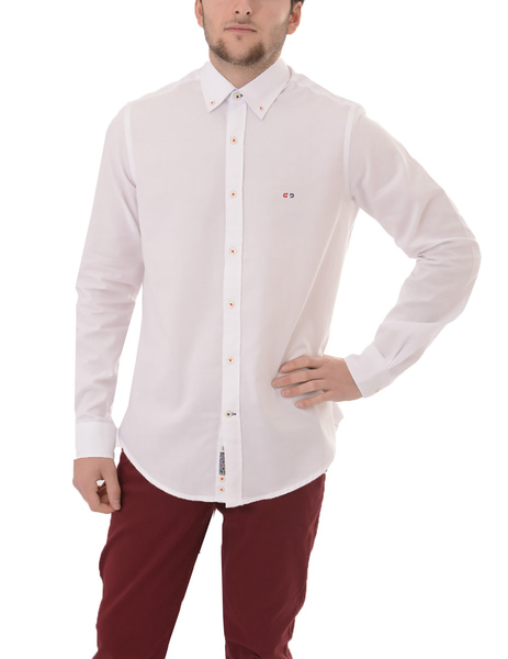 Gallery camisa blanco elegant  manga larga gendive para hombre  3 