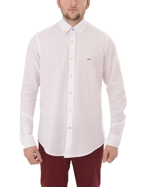 Gallery camisa blanco elegant  manga larga gendive para hombre  2 