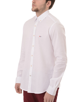 Camisa blanco elegant  manga larga Gendive para hombre