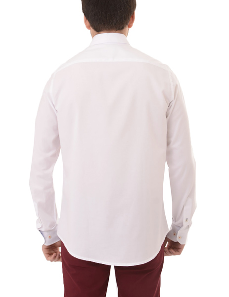 Gallery camisa blanco elegant  manga larga gendive para hombre  1 