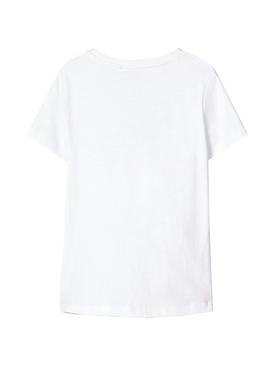 Camiseta Name It Destiny Blanco para Niña