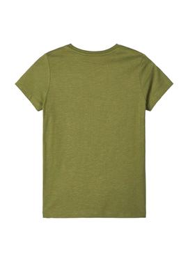 Camiseta Name It Destiny Verde para Niña