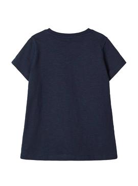 Camiseta Name It Dinette Azul Marino para Niña