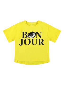 Camiseta Name It Dlio Amarillo para Niña